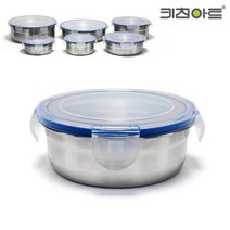 키친아트 스텐27종 원형반찬통 1호(370ml)