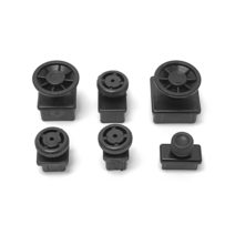 사각 파이프 조절발 PVC 높이조절발 10개, 조절발 사각 50x50 / 10개