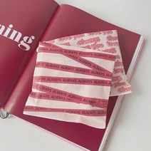 발렌타인데이 화이트데이 하트 포장지 쿠키봉투 3종 40개입, 라인