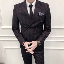 남성 무대복 433# 신랑 정장 세트 결혼 직업 반려인 줄무늬 작음3종 뉴타임즈 Z