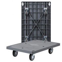 사각대차 진회색 이삿짐센터용 물류센터용 대형마트용 운반카트 달리, 진회색 검정고무 대