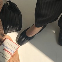 [당일출고] 꼼꼼구두 모딘 발편한 여성 스퀘어 셔링 발레리나 밴딩 플랫슈즈(1.5cm)