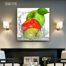 보석자수 비즈구슬 대형 DIY 십자수 3종사과 50x50cm