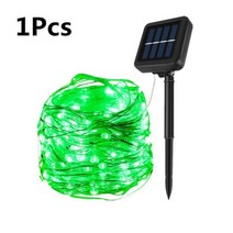 야외 태양열 끈 패어리 라이트 10M 20M 30M LED 태양광 램프 100200300leds 방수 크리스마스 장식 정원 거리, 1pcs Green, 7M 50LED