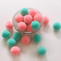 도토리디자인 털뿅뿅이20p 민트핑크톤 색방울 폼폼이