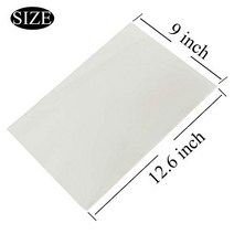 50 Count Edible Rectangle Rice and Wafer Paper 9x12.6 inches for candy packaging or food decoration, 1