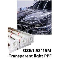 Xpe 투명 자동 페인트 보호 필름 TPU 7.5mil ppf 동일한 품질의 PPF, 01 transparent_01 1.52X15M