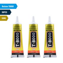 다용도접착제 강력 순간 유리 금속 강마루 접착제 30PCS Bulaien T8000 50ML 명확한 접촉 전화 수리 전자 부품 정밀 팁, 1.BLE T8000 50ML 30PC