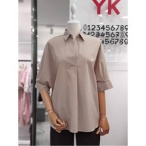 [YK] W몰 반오픈 셔츠 블라우스 Y193N208