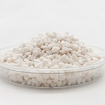 식물시간 작은 백자갈 1kg 화분 장식 하얀 돌 수족관 돌멩이, 1개