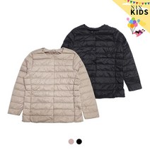 닉스 키즈 여아 구스다운 라운드넥경량점퍼FKNWCUE901P