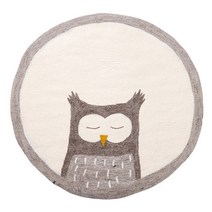 2023 홈바 테이블 북유럽 스타일 라운드 만화 카펫 홈 침실 침대 옆 어린이 방 귀여운 글씨 심플한 두꺼운, 16 T_01 Diameter 80CM