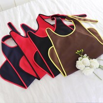 (주)더해피 가정 미술 미용 수예 카페 업소 손님용 핸드메이드 앞치마 모음, 손님용 앞치마(벨크로형)-그린