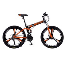 MTB자전거 팻바이크 카본 입문용 26인치 24단 자전거, 21단 흰색과 파란색 26인치 3날휠