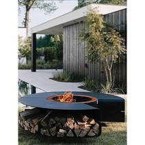 정원 바베큐 테이블 펜션 캠핑파이어 모닥불 원형화로, 1200mm