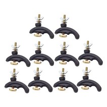 10pcs cnc 조각 기계 프레스 플레이트 클램프 고정 장치 t-슬롯 작업 테이블, 검은 색