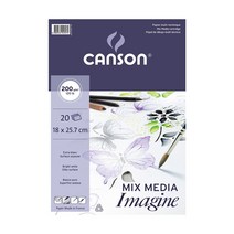 캔손 이매진 imagine 스케치 크로키 드로잉북 낱장패드 스프링 200g, 스프링A5 30매 15x21
