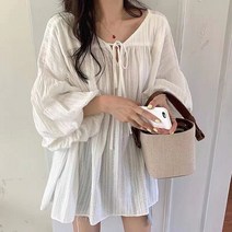 [워니쇼룸](봄신상)퍼프소매미니원피스 O030602 러블리원피스 미니원피스 데이트룩 여행룩 꾸안꾸룩