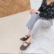 여성 소가죽 명품 로퍼단화 메르제인 베이직스타일 중년여성 엄마 발편한 1.5cm