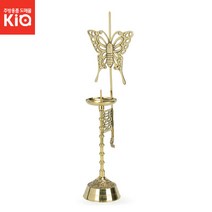 방짜유기 나비촛대 유기촛대 돌잔치 예식 전통놋촛대