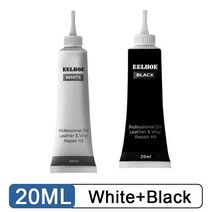 가죽쇼파수리 가죽리폼 소파수리 20ml 가죽 수리 젤 자동차 좌석 소파 스크래치 보완 컬러 리퍼브 크림 페, 14 White nd lck