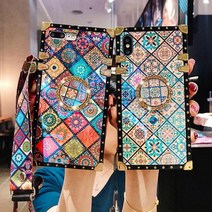 스퀘어 패턴 자개 스마트링 케이스 갤럭시S23