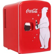 코카콜라 북극곰 휴대용 6캔 미니 냉장고 쿨러/워머 4리터