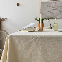 광목식탁보 돌상파티 셀프촬영 테이블보, 아이보리, 140*200
