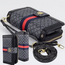 지원군몰 CG-03 지갑형 다이어리 폰케이스 카드 지퍼수납+손목스트랩+어깨끈 전기종 핸드폰 케이스