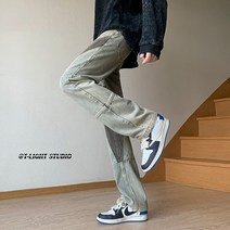 주니어청바지 B221 아메카지스타일 고가 디프 블랙 보이핏 볼륨 패치워크 슬림 스키니 LK23038 4994387183