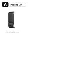 액션캠대여 초미니무선카메라 바디캠 Vamson-GoPro 11 액세서리 세트 플립 배터리 사이드 커버 이동식 뚜껑 충전 포트 케이스 GoPro Hero 10 9 카메라 VP659, 01 A