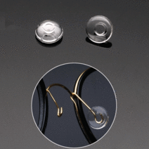 안경 코받침 실리콘 원형 코패드 금속테 뿔테 무테 끼우는 타입 (3쌍)   안경 드라이버