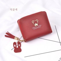 DFMEI 여성 지갑 반 귀요미 지퍼 지갑 동전지갑 미니 파우치