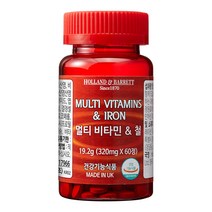 홀랜드앤바렛 멀티 비타민 & 철 60정