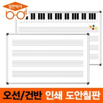 E 칠판박사 오선건반 도안보드칠판 악보칠판 도안보드, 3번 건반오선칠판