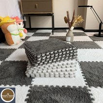 븍럭매트 놀이방 고무 블럭 퍼즐 층간소음제 베란다카페트, 그레이5매+화이트5매