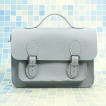 가죽공예 - 가죽 사첼백 만들기 DIY 키트 가방만들기 재료 손바느질 체험학습 *가죽 및 실 바늘 포함*, 스카이