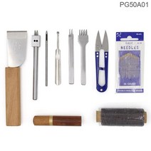 가죽공예공구세트 치즐 목타가죽 가공을 위한 공예 도구 신제품 그루버 베벨 Indenter 매트 DIY 핸, 01 10 PCS Set