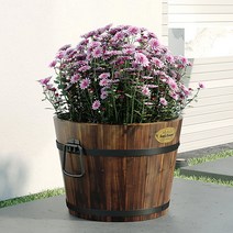 인테리어화분 원목 나무화분 우드 중형화분 26x19