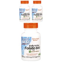 닥터스베스트 풀리 액티브 엽산 800mcg 베지 캡, 60개입, 3개, 60정