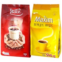 네슬레 초이스 오리지날 클래식 500g 리필용 알커피 커피믹스, 동서-맥스웰헤이즐넛믹스900g
