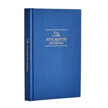 2023다이어리 여성일기장 산모수첩 지능적 변화 - 5분 일기장 지널 일일 감사 앰프 반사 일지 마음챙김을 위한 현시 일지 금박이 있는 날짜가 없는 일간지 플라스틱 없음 파란색, 원래의