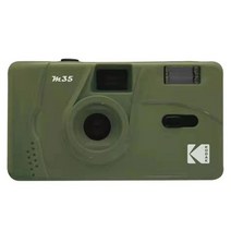 다회용필름카메라 kodak m35 카메라 일회용 카메라 135 필름 바보 토이카메라, 올리브 그린, 2롤이 있는 카메라