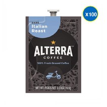 플라비아 알테라 커피 다크 이탈리안 로스트 그라운드 6.5g 100개입 Flavia Alterra Coffee Dark Italian Roast Ground