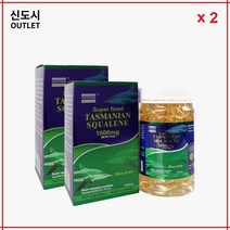 2 x 호주 코스타 타즈마니아 스쿠알렌 1000mg 365정, 2개, 365개