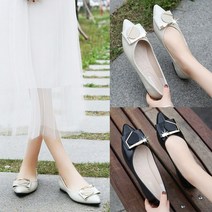 와이제이인터네셔널 여성용 스틸레토 플랫슈즈 YJ0057