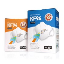 3Q마스크 KF94 KF80 20매 새부리형 대형 소형 비말차단 개별포장, 3Q KF94플러스 대형(개별포장20매)