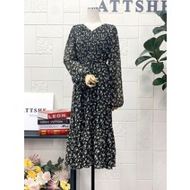 애티쉬 NEW 앞주름 플라워원피스 BOP1R449