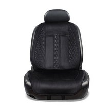 에쿠스vs380 시트커버 극세사시트 겨울방석 고급 카시트 자동차시트 앞좌석시트 뒷자석방석, 01.커넥티드시트커버 블랙