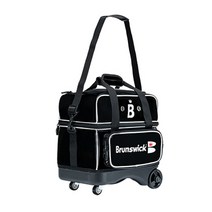 브런스윅 1볼 토트백 에나멜 화이트+블랙 키트백 볼링가방, 화이트/블랙